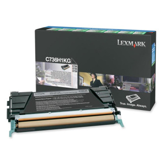 Оригинален тонер Lexmark Черен C736H1KG за C736|X736|X738 12K "C736H1KG"
