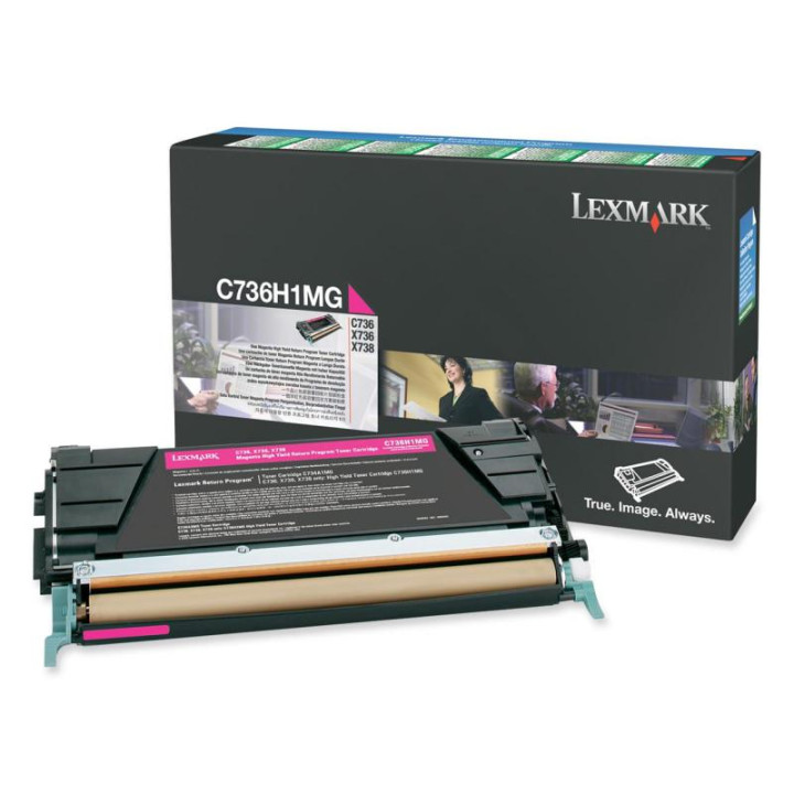 Original Lexmark Magenta Toner C736H1MG for C736 | X736 | X738 1K
