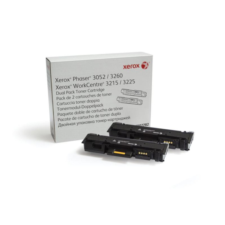 Dual-Pack Original Xerox Black, 106R02782, pentru Ph 3052|Ph 3260|WC 3215|WC 3225, 2x3K, (timbru verde 1.2 lei) , "106R02782"