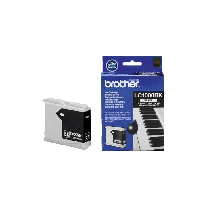 Оригинален мастилен картридж Brother Black LC1000BK за DCP-130C|330C|540 500 "LC1000BK"