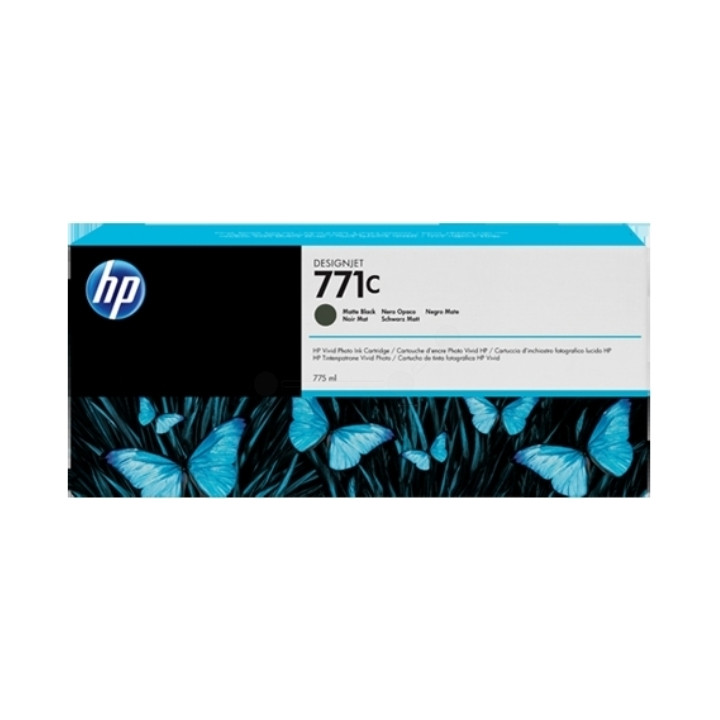 Original HP Matte Black Ink Cartridge No. 771C for DesignJet Z6200 "B6Y07A"