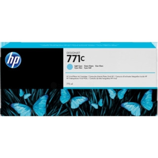 Cartus Cerneala Original HP Light Cyan, nr.771C, pentru DesignJet Z6200, , (timbru verde 0.15 lei), "B6Y12A"