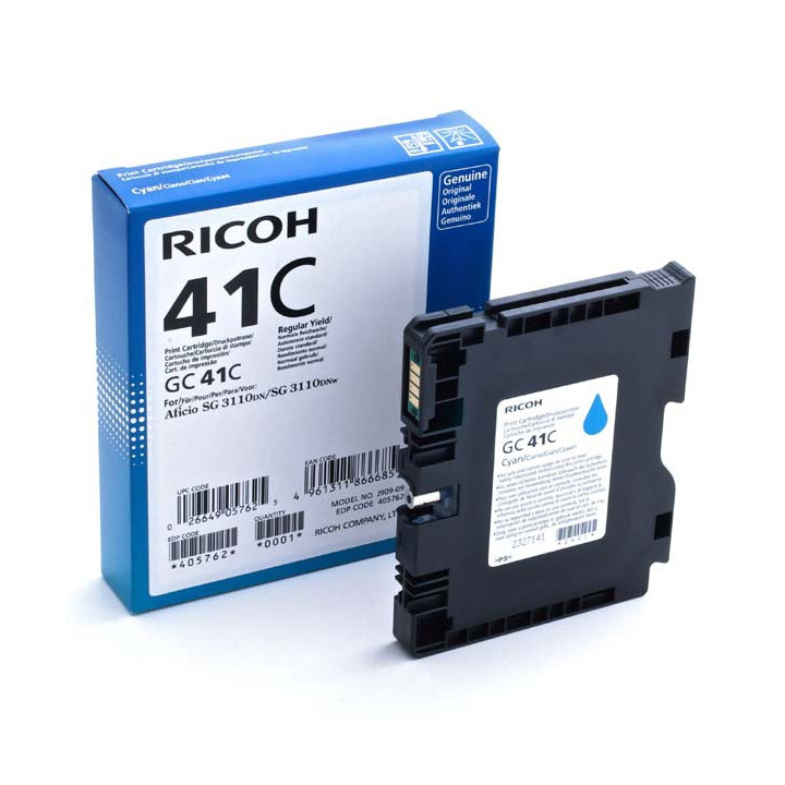 Compatible ink cartridge 405762, GC41C, 32ml for Ricoh printers (ORINK BULK)