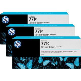 Tri-Pack Original HP Light Cyan, nr.771C, pentru DesignJet Z6200, , (timbru verde 0.45 lei), "B6Y36A"