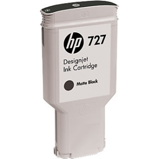 HP 727 Original Matt Fekete Tintapatron Designjet T1500|T1530|T2500|T2530 300ml "C1Q12A"
