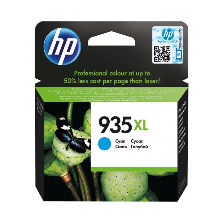 Original HP Cyan Ink Cartridge No. 935XL for OfficeJet Pro 6830 "C2P24AE"