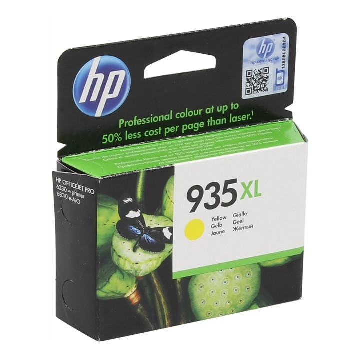 Cartus Cerneala Original HP Yellow, nr.935XL, pentru OfficeJet Pro 6830, , (timbru verde 0.15 lei), "C2P26AE"