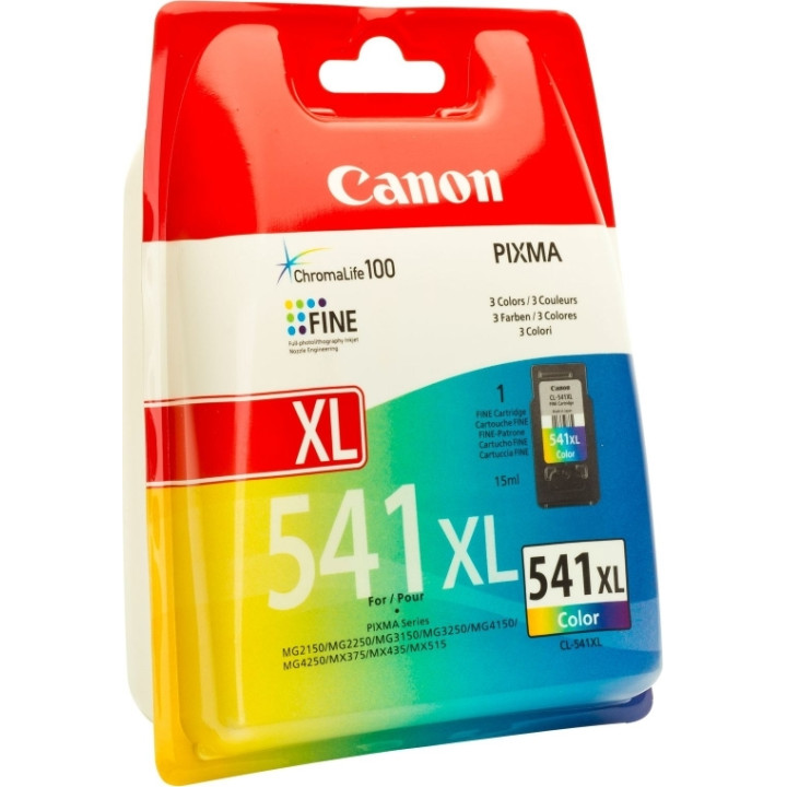 Canon Eredeti Színes Tinta Patron CL-541XL Pixma MG2150|MG2250|MG3150|MG3250|MG3550|MG3650|MG4150|MG4250|MX375|MX395|MX435|MX455