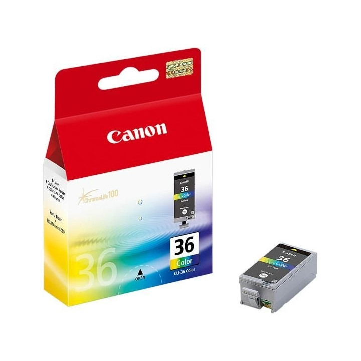 Оригинален цветен мастилен картридж Canon CLI-36 за Pixma IP100|Mini 260 "BS1511B001AA"