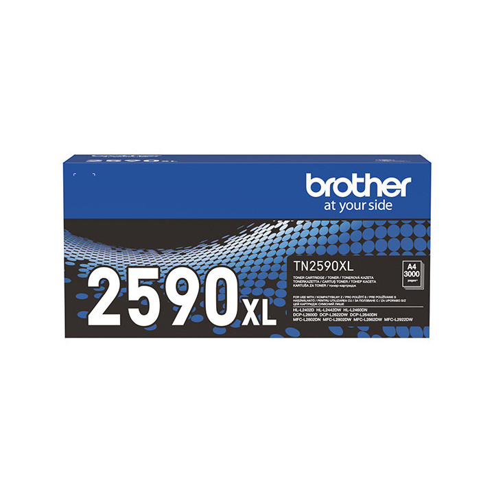 Încărcătură toner compatibilă TN2590XL, 3000 filelor pentru imprimante Brother