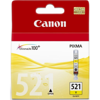 Оригинален мастилен картридж Canon Жълт CLI-521Y за iP3600|iP4600|MP540|MP620 "BS2936B001AA"