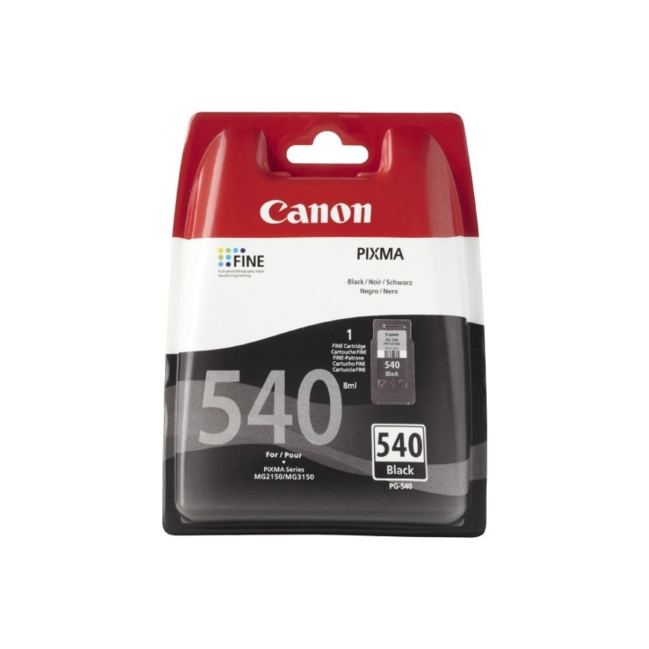 Canon PG-540 Fekete Eredeti Tinta Patron Pixma MG2150|MG2250|MG3150|MG3250|MG3550|MG3650|MG4150|MG4250|MX375|MX395|MX435|MX455|M