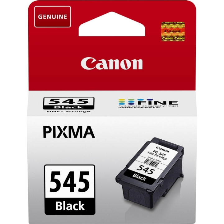 Cartus Cerneala Original Canon Black, PG-545, pentru Pixma IP2850|MG2450|MG2455|MG2550|MG2550S|MG2950|MG3050|MG3051|MG3052|MG305
