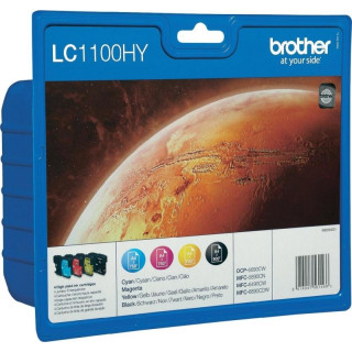 Combo-Csomag Eredeti Brother CMYK LC1100HYVALBP DCP-6690|MFC-5895|MFC-6490|MFC-6890 1 x 4503x325 "LC1100HYVALBP"