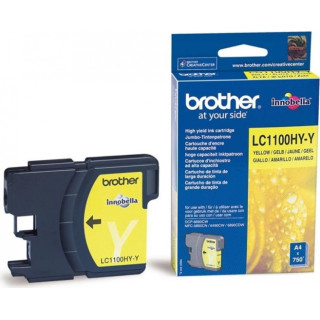 Оригинален мастилен картридж Brother жълт LC1100HYY за DCP-6690|MFC-5895|MFC-6490|MFC-6890 750 "LC1100HYY"