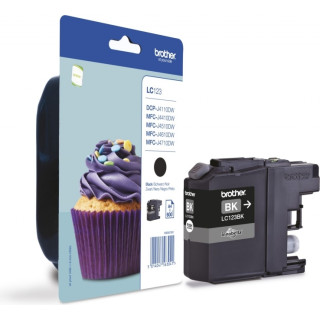 Оригинален мастилен картридж Brother Black LC123BK за DCP-J4110 | MFC-J4410 | J4510 | J4610 | J4710 | J6520 | J6920 600 "LC123BK