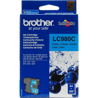 Brother Eredeti Cián Tinta Patron LC980C DCP-145C|165C|195C|365C|375C|MFC-250C|290C|295CN 295 "LC980C"