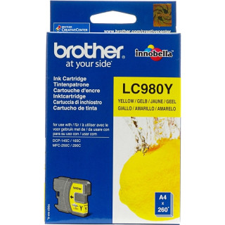 Оригинален мастилен картридж Brother Жълт LC980Y за DCP-145C|165C|195C|365C|375C|MFC-250C|290C|295CN 295 "LC980Y"