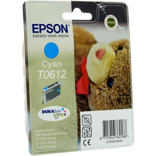 Cartus Cerneala Original Epson Cyan, T0612, pentru D88|D68PE|DX4800|DX4850|DX4200|DX4250|DX3800|DX3851, , (timbru verde 0.15 lei