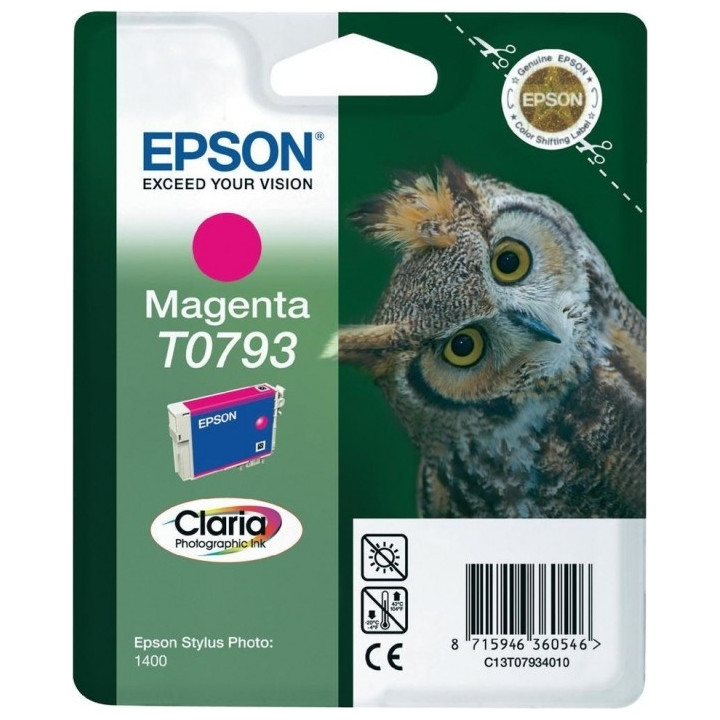 Оригинален мастилен картридж Epson Light Magenta T0793 за Stylus Photo 1400 "C13T07934010"
