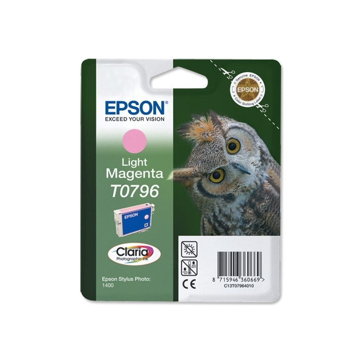 Оригинален мастилен картридж Epson Magenta T0796 за Stylus Photo 1400 "C13T07964010"