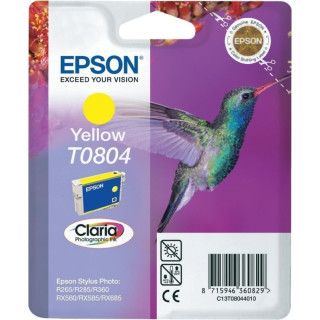 Eredeti Epson T0804 sárga tintapatron Stylus Photo R265|360|RX562 "C13T08044011" (RAPO)