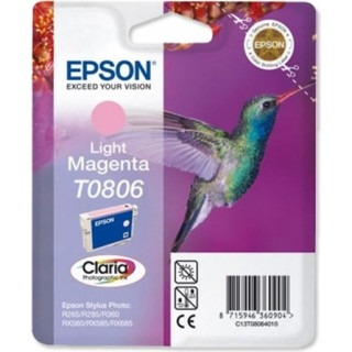 Cartus Cerneala Original Epson Light Magenta, T0806, pentru Stylus Photo R265|360|RX562, , (timbru verde 0.15 lei), "C13T0806401