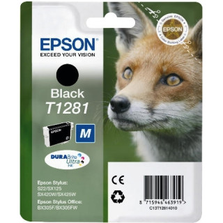 Eredeti Epson Fekete T1281 Tintapatron S22|SX125 "C13T12814011"