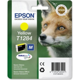 Cartus Cerneala Original Epson Yellow, T1284, pentru S22|SX125, , (timbru verde 0.15 lei), "C13T12844011"