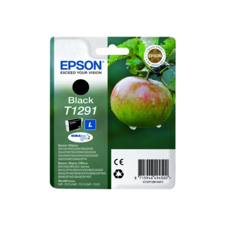 Eredeti Epson Fekete T1291 Tintapatron SX425W "C13T12914011"