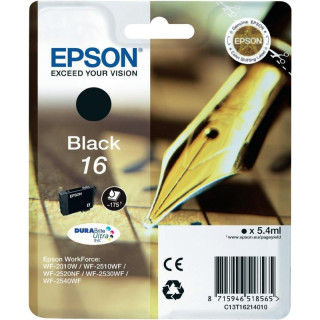 Eredeti Epson T1621 Fekete Tintapatron WF2540-hez "C13T16214010"