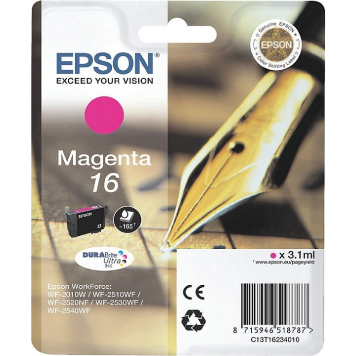 Cartus Cerneala Original Epson Magenta, T1633, pentru WF2540, , (timbru verde 0.15 lei), "C13T16334010"