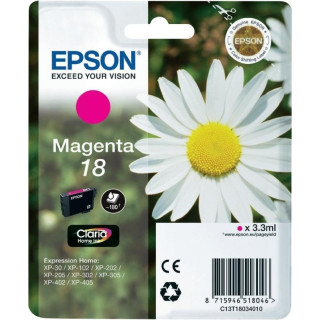 Cartus Cerneala Original Epson Magenta, T1803, pentru XP102|202|205|302|305|402|405, , (timbru verde 0.15 lei), "C13T18034010"