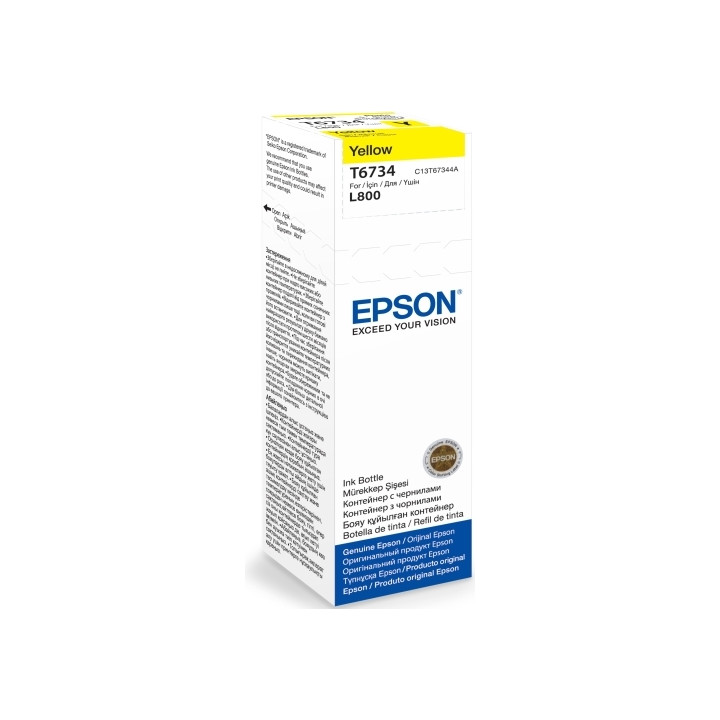 Eredeti Epson T6734 Sárga Tintapatron L800 "C13T67344A" (RAPO)