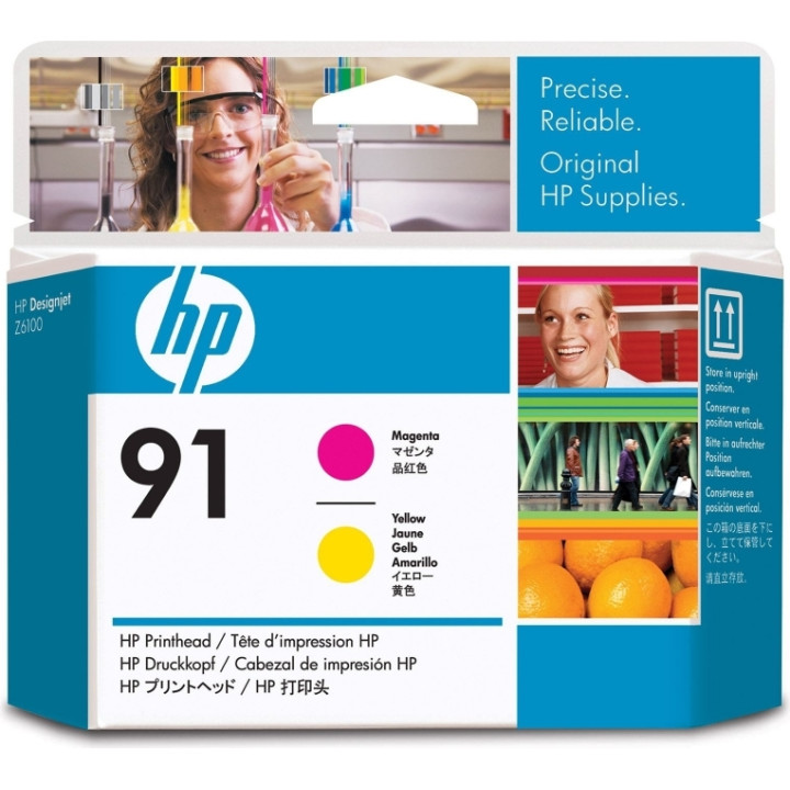 HP Eredeti Nyomtatófej Magenta/Sárga 91. szám a DesignJet Z6100-hoz "C9461A"