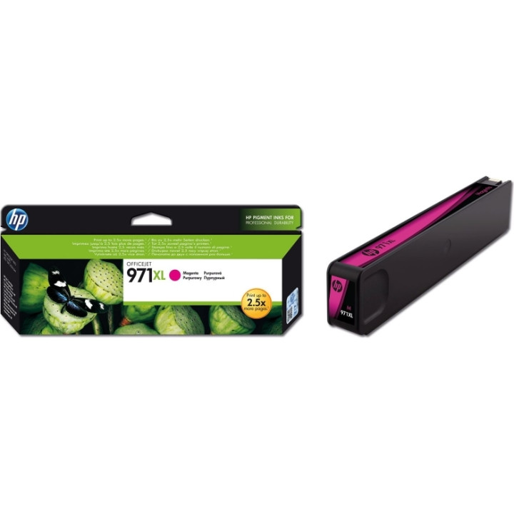 HP 971XL Magenta Eredeti Tinta Patron az OfficeJet Pro 251|276|8100|8600-hoz "CN627AE"
