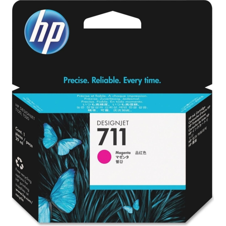 Original HP Magenta Ink Cartridge No. 711 for DesignJet T120 | T520 "CZ131A"