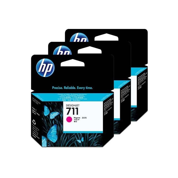 Tri-Pack Original HP Magenta, nr.711, pentru DesignJet T120|T520, , (timbru verde 0.45 lei), "CZ135A"