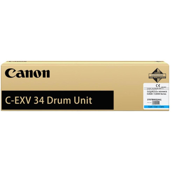 Оригинален барабан Canon Cyan EXV34C за IR Advance C2020I|C2020L|C2025I|C2025L|C2030I|C2030L|C2220L|C2220I|C2225I|C2230I 36K NOP