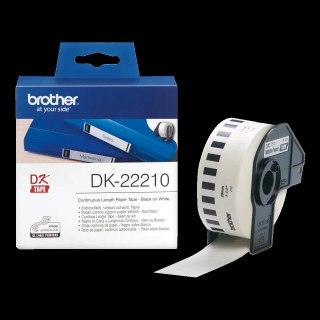 Етикети хартия Original Brother White, DK22210 за 29mm x 30.48m "DK22210"