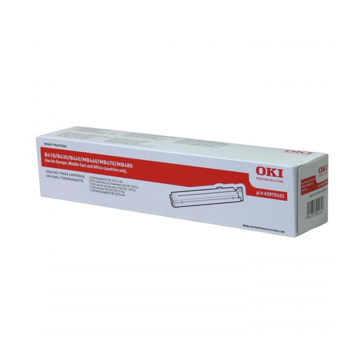 Compatible toner cartridge 43979102, 3500 pages for Oki printers (Orink white box)