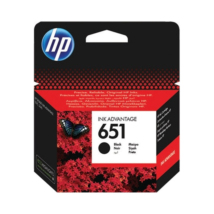 Cartus Cerneala Original HP Black, nr.651, pentru DJ 5575|5645|Mobile OJ 202|252, , (timbru verde 0.15 lei), "C2P10AE"