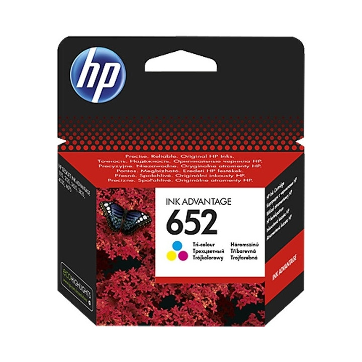 Cartus Cerneala Original HP Color, nr.652, pentru DESKJET 2135 AIO, , (timbru verde 0.15 lei), "F6V24AE"