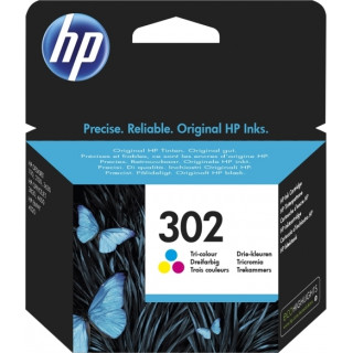 HP 302 Színes Eredeti Tinta Patron DeskJet 2130|3639 "F6U65AE"