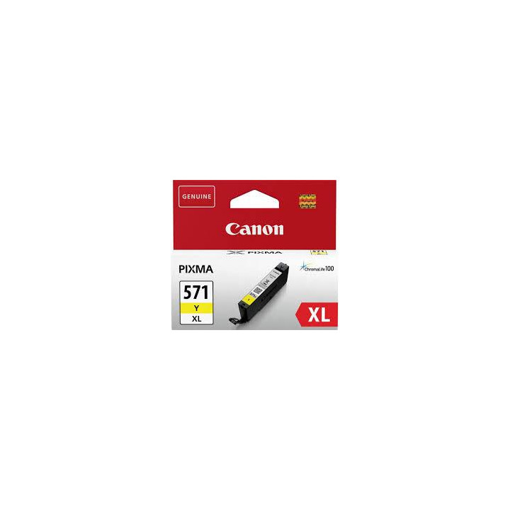 Оригинален мастилен картридж Canon Жълт CLI-571XLY за Pixma MG5750|MG5751|MG6850|MG6851|MG7750|MG7751|MG7752|TS5050|TS5051|TS505