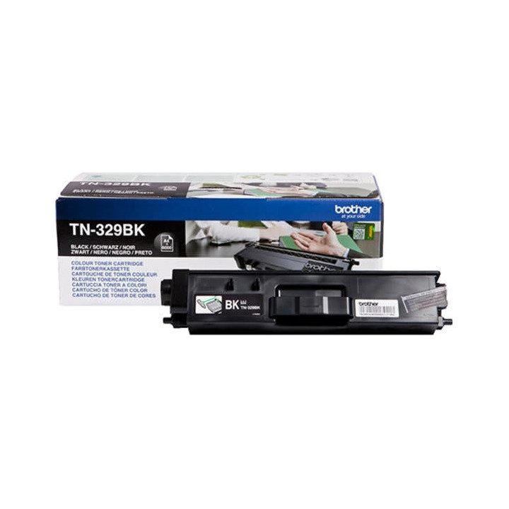 Original Brother Black Toner TN329BK for HL-L8350, 6K pages.