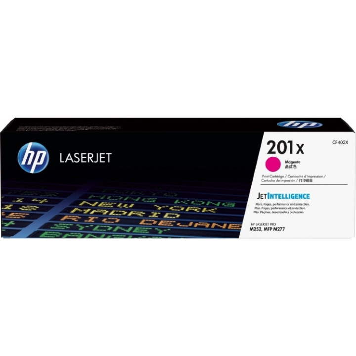 Original HP Magenta Toner No. 201X for Color LaserJet Pro M252 | M274 | M277 2.3K "CF403X"