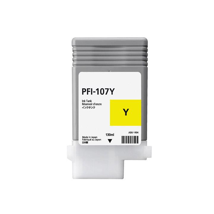 Cartus Cerneala Original Canon Yellow, PFI-107Y, pentru IPF 670|680|685|770|780|785, , (timbru verde 0.15 lei),NOPP, "CF6708B001