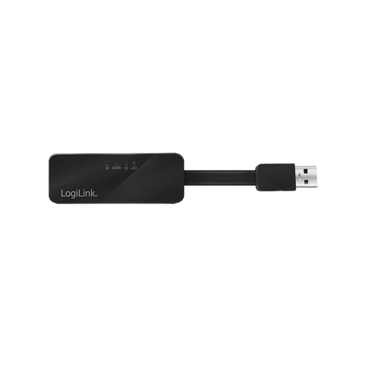 LOGILINK USB 3.0 (T) - RJ45 (F) adapter kábel, 14 cm hosszú "UA0184A"