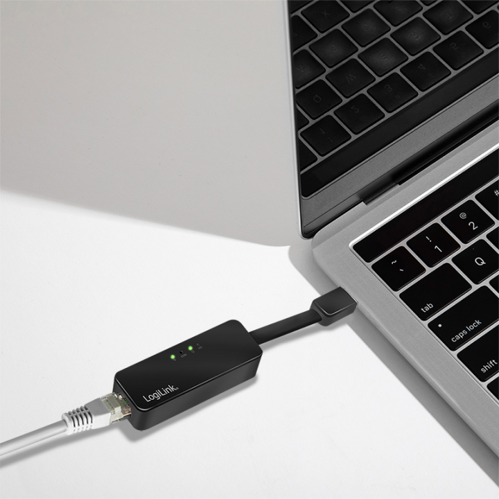 LOGILINK USB Cable USB 3.0 (T) to RJ45 (M) 14cm total length "UA0184A"